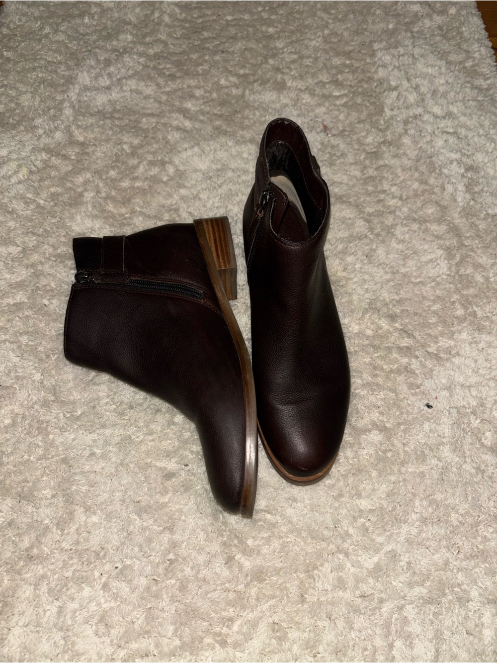 Cole Haan Leather Ankle Boots - Dark Brown Chelsea Boot Women’s 8.5
